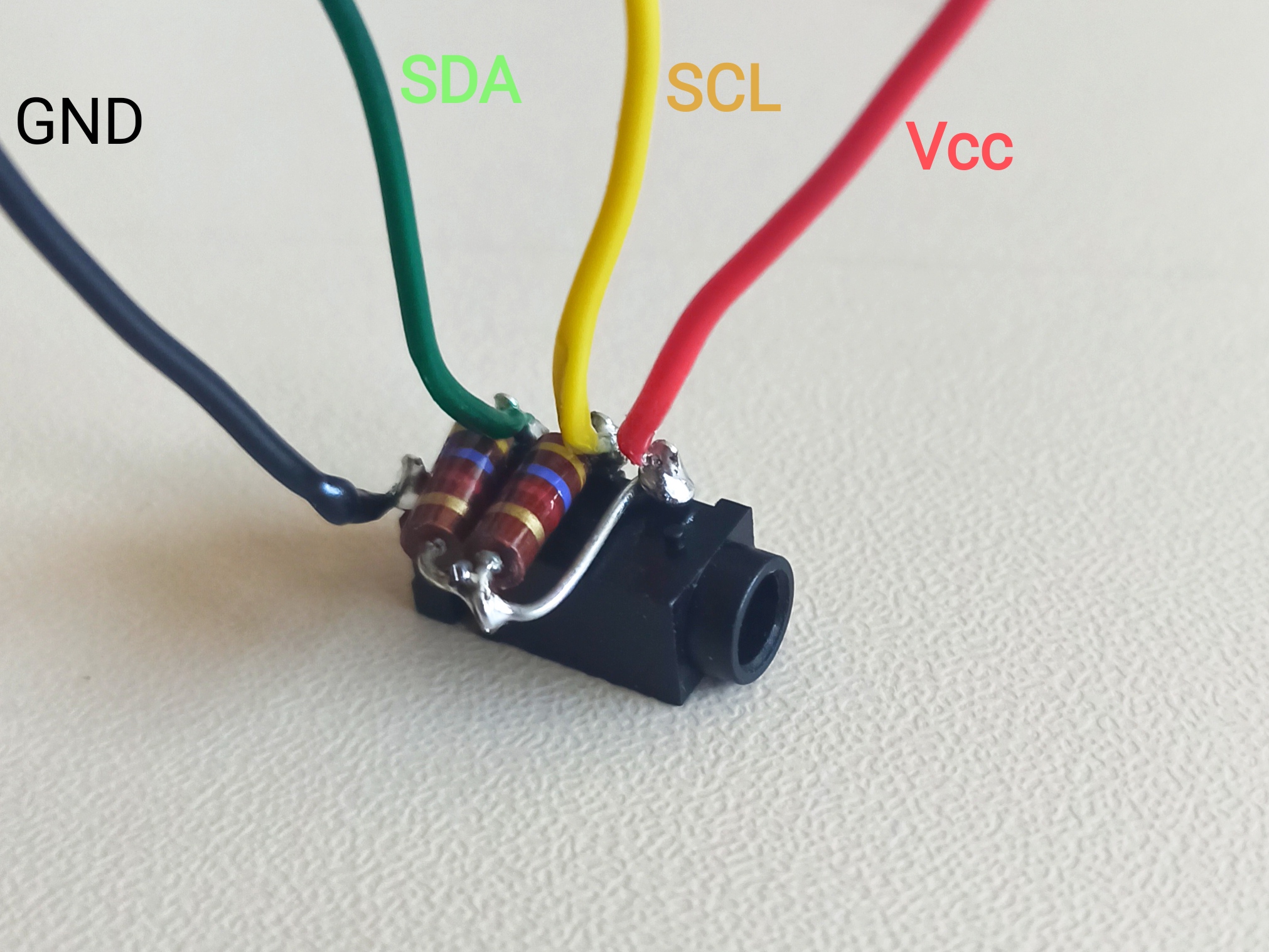 I2C TRRS connector